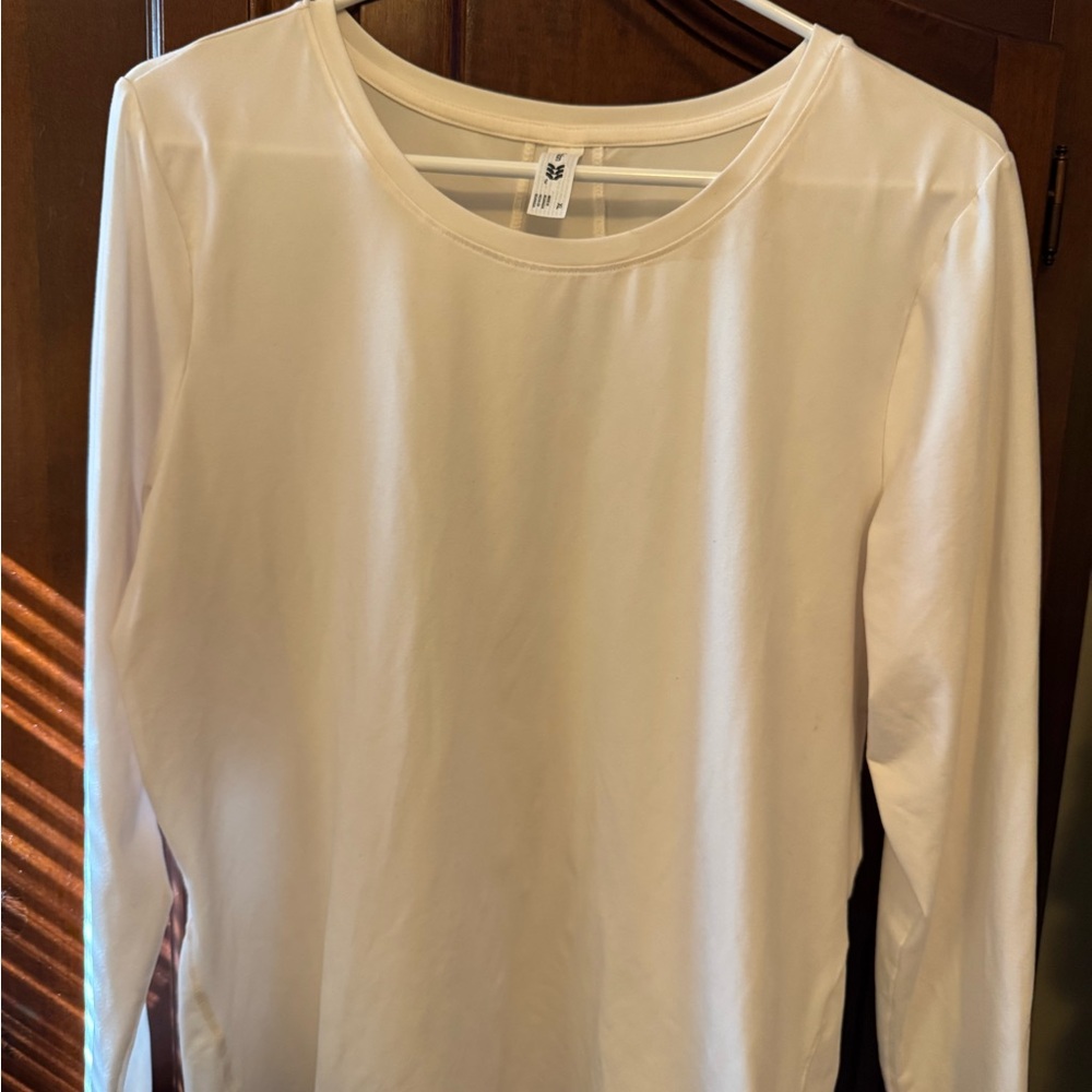 All in Motion Beige Long Sleeve Top